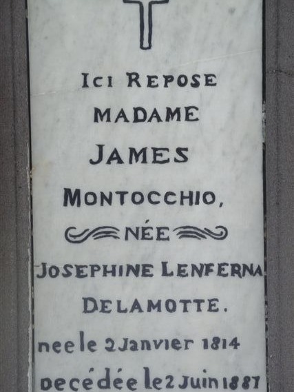 Headstone close up
