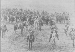 (Transvaal National Scouts on parade
(Source: Emanoel Lee, To the bitter end, p 171)